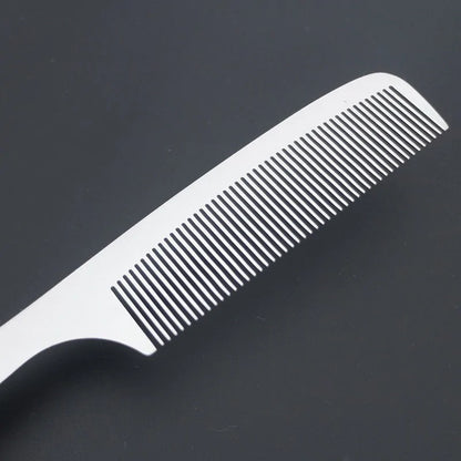 Stainless Steel Silver Barber Comb